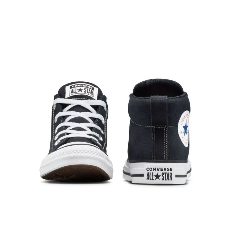 Converse -  Adult Street Mid Sneakers - Black M 9.5/  Black - Picture 4 of 4